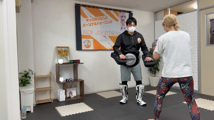 渋谷ジムトレーナー時代の会員さんが、遥々ジムに遊びに来てくれ